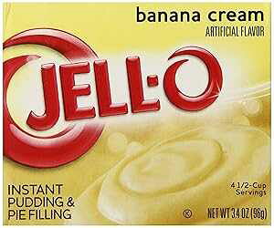 JELLO CX^goiiN[pCtBO~bNX (3.4IX̔A6pbN) Jell-O JELLO Instant Banana Cream Pie Filling Mix (3.4oz Boxes, Pack of 6)