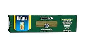 ق񑐂̃OCl - 1 pbNADe Cecco ق񑐂̃pX^AOCl No.7A12 IX Spinach Linguine - 1 Pack, De Cecco Spinach Pasta, Linguine No.7, 12 Oz
