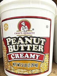 VFtY NIeB 5 |h N[~[ O s[ibc o^[ ^u Chef's Quality 5 lb. Creamy Gourmet Peanut Butter Tub