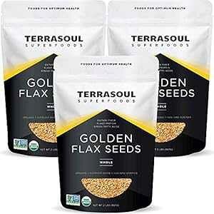 Terrasoul X[p[t[h I[KjbN S[f tbNX V[hA6 |h (3 pbN) Terrasoul Superfoods Organic Golden Flax Seeds, 6 Lbs (3 Pack)