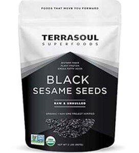 Terrasoul Superfoods I[KjbN܁A2|h -  kȂ {eXgς Terrasoul Superfoods Organic Black Sesame Seeds, 2 Lbs - Raw Unhulled Lab-Tested