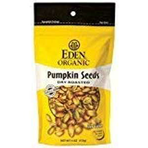 Eden I[KjbNpvLV[hAhC[XgA4IX (pbN - 10) .Eden foods Eden Organic Pumpkin Seeds, Dry Roasted, 4 Ounce (Pack - 10)