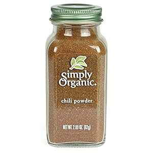 Simply Organic Chili PowderAFI[KjbN 2.89IX 3pbN Simply Organic Chili Powder, Certified Organic 2.89 oz Pack of 3