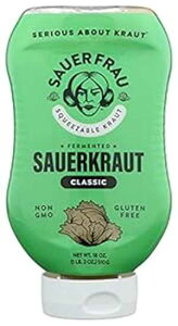 SAUER FRAU iNVbNU[NEgA18IX SAUER FRAU Squeezable Classic Sauerkraut, 18 OZ