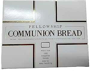Cavanagh Company Fellowship Communion Bread 1000 Count Breadlike Loaves Sized