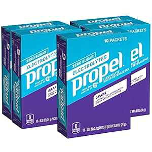 vy pE_[ pPbg uhEAdAr^~AsgpA50  Propel Powder Packets Grape with Electrolytes Vitamins and No Sugar, 50 Count