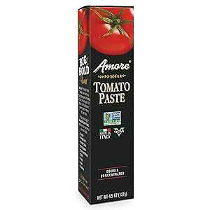 A[ `[ur[Kg}gy[Xg - GMOFAC^A (1pbN) Amore Vegan Tomato Paste In A Tube - Non GMO Certified and Made In Italy (Pack of 1)