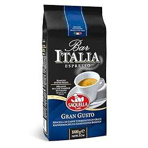 Saquella Kaffee Bar Italia Gran Gusto GXvb\R[q[ 1000 O 2.2 |h Saquella Kaffee Bar Italia Gran Gusto Espresso Coffee Beans 1000 Grams 2.2 Pounds