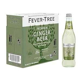 Fever-Tree Fever Tree Ginger Beer - Premium Quality Mixer - Refreshing Beverage for Cocktails & Mocktails. Naturally Sourced Ingredients, No Artificial Sweeteners or Colors - 500 ML Bottles - Pack of 8