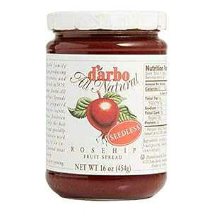 d'arbo I[i` Ȃ[Yqbv t[c XvbhA16 IX d'arbo All Natural Seedless Rosehip Fruit Spread, 16 Ounce