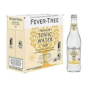Fever-Tree Refreshingly Tonic Water, Light, 16.9 Fl Oz (Pack of 8)