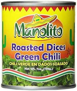 Mama Fresca p؂胍[XgO[`A7IX (24pbN) Manolito Mama Fresca Diced Roasted Green Chili, 7-Ounce (Pack of 24)
