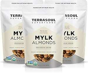 Terrasoul Superfoods ̒ቷEۂĂȂI[KjbN A[h (O[h)A6 |h Terrasoul Superfoods Raw Unpasteurized Organic Almonds (Mylk Grade), 6 Pounds