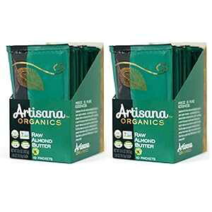 Artisana Organics `qg݊A[ho^[ (20 pbN (1.06 IX)) Artisana Organics Non GMO Raw Almond Butter (20 Pack (1.06 oz))