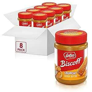 [^X rXRt - NbL[o^[ Xvbh - JJ - 13.4 IX (8 pbN) - `qg݊ + r[K Lotus Biscoff - Cookie Butter Spread - Crunchy - 13.4 Ounce (Pack of 8) - non GMO + Vegan