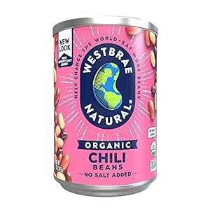 Westbrae i` I[KjbN `r[YAHYA15 IX (12 pbN) Westbrae Natural Organic Chili Beans, No Salt Added, 15 Oz (Pack of 12)