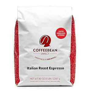 R[q[_CNgC^A[XgGXvb\҂R[q[A5|hobO Coffee Bean Direct Italian Roast Espresso Ground Coffee, 5-Pound Bag