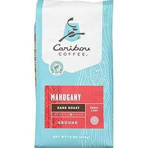 Ju[R[q[A}zKj[A_[N[XgA12IXobO Caribou Coffee, Mahogany, Dark Roast, 12 Ounce bag