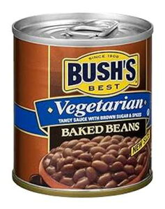 BUSH'S BEST Vegetarian Baked Beans- Canned Beans, Baked Beans,Kosher, Source of Plant Based Protein and Fiber, Low Fat, Gluten Free 8.3 OZ (Pack of 12)