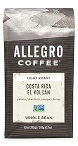 Allegro CoffeeAR[q[RX^JG{JSA12IX Allegro Coffee, Coffee Costa Rica El Volcan Whole Bean, 12 Ounce