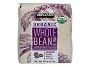 J[Nh VOl`[ I[KjbN Suh 100 % ArJ d (2 |h)A32 IX Kirkland Signature Organic Whole Bean Blend 100 % Arabica Beans Net Wt (2 Lb),, 32 Oz