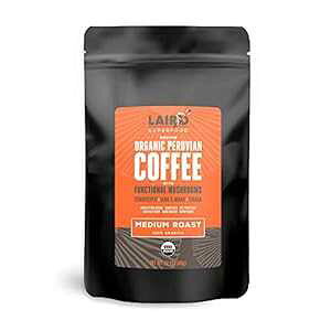 Laird X[p[t[h ~fBA[XgR[q[ @\LmR - FI[KjbNy[҂R[q[A12IXobO Laird Superfood Medium Roast Coffee with Functional Mushrooms - Certified Organic P