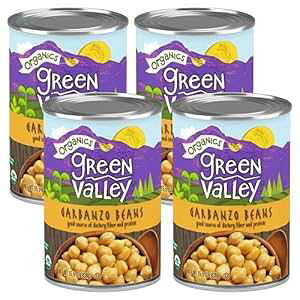 Green Valley Organics Ђ悱 I[KjbNF }Chȃibcƕ N[~[J[ H@ۂƃ^pN̗Dꂽ 15.5IXʁi4{j Green Valley Organics Garbanzo Beans Cer