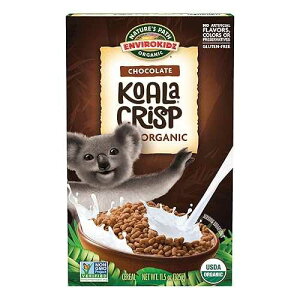 EnviroKidz Organic Koala Crisp Cereal, 11.5 oz (Pack of 1), Chocolate, Gluten Free, Non-GMO, Fair Trade, by Nature's Path