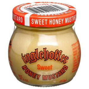 Inglehoffer }X^[hAXC[gnj[A4 IXr (12 pbN) Inglehoffer Mustard, Sweet Honey, 4-Ounce Jars (Pack of 12)