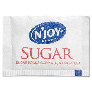 Sugar Foods Corp N'Joy Sugar Packets, 0.1 Oz, 2,000 Packets/box