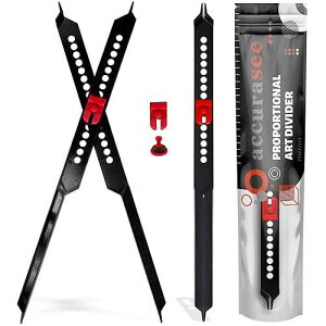Accurasee Artist 11 Inch Proportional Divider - Upgraded Drawing Supplies & Drafting Tools - Adjustable Caliper & Subject Dividers for Art Drawing Tools (Divider)