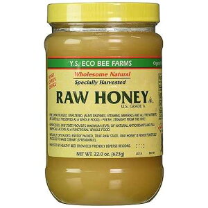 YS Eco Bee Farms ���I�� - 22 �I���X 3 �p�b�N YS Royal Jelly/Honey Bee Y.S. Eco Bee Farms Raw Honey - 22 oz Pack of 3