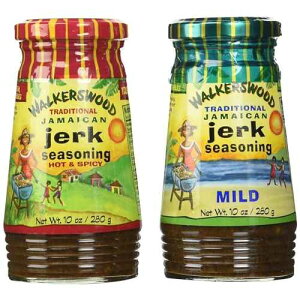 Walkerswood �W���}�C�J�� �W���[�N �V�[�Y�j���O �~�b�N�X �p�b�N - �}�C���h�A�z�b�g�A�X�p�C�V�[ �e 10 �I���X Walkerswood Jamaican Jerk Seasoning Mixed Pack - 10 Oz Each Mild, Hot & Spicy