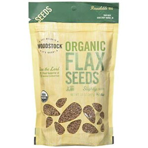�E�b�h�X�g�b�N �I�[�K�j�b�N�����̎�q - 14 �I���X Woodstock Farms Woodstock Organic Flax Seeds - 14 oz