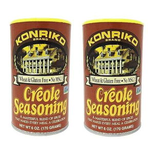Konriko - Creole Seasoning 6 oz (Pack of 2) - Wheat Free - Gluten Free - No MSG