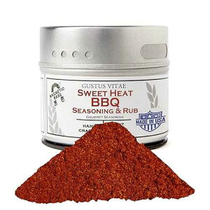 Sweet Heat BBQ Seasoning & Rub | Authentic Artisanal Spice Blend | All Natural, Non GMO | Hand Made in Small Batches | Made in USA | Sustainably Sourced, Ultra Premium Gourmet Seasoning | GLP-1 Friendly | D