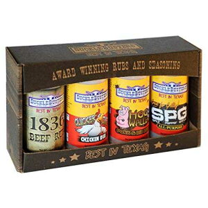 SuckleBusters BBQ Rub Mtg{bNX - 傫ȕr 4  SUCKLEBUSTERS - TEXAS STYLE SAUCES & SEASONINGS SuckleBusters BBQ Rub Gift Box - 4 Large Jars