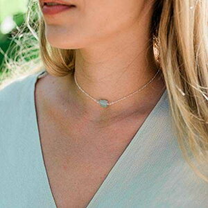 925 �X�^�[�����O�V���o�[�̐��̃A�N�A�}���� �N���X�^�� �`���[�J�[ �l�b�N���X - 12 �C���`�̃`�F�[���A2 �C���`�̒��߉\�ȃG�N�X�e���_�[�t�� - 3 ���̒a���� Raw aquamarine crystal choker necklac