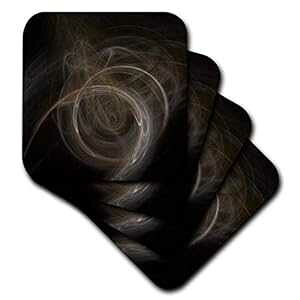 F 3 d [Y _[N tN^B- Z~bN^CR[X^[ 4Zbg (CST_211614_3) 3dRose Dark Fractal with Brown Colors. - Ceramic Tile Coasters, Set of 4 (CST_211614_3)