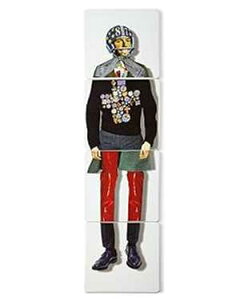 tbg{[v[[ R[X^[ 4Zbg FOOTBALL PLAYER Christian Lacroix Football Player Coasters, 4-Piece Set, FOOTBALL PLAYER