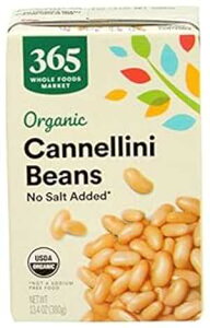 365 by Whole Foods MarketAr[Y Jl[j HYAI[KjbNA13.4 IX 365 by Whole Foods Market, Beans Cannellini No Salt Added Organic, 13.4 Ounce