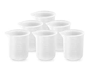 Goldblue 6  100 ~bgVR[vʃJbv DIY ڒ܃c[JbvNtg邽߂̃etHVR[~LVOJbv Goldblue 6Pcs 100ml Silicone Measuring Cups DIY Resin Glu