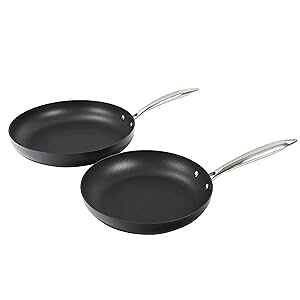 IZ CH-GAP2 IH mXeBbNtCp 2 _Zbg ubN Othello CH-GAP2 2-Piece Induction Non-Stick Fry Pan Cookware Set, Black