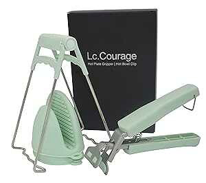 Lc.Courage zbgv[gObp[ XeXX`[ {ENbv Lb`gO {EfBbVpNbv Ώh~ 3pbN (CgO[) Lc.Courage Hot Plate Gripper,Stainless Ste