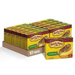 Old El Paso Crunchy Taco Shells, Gluten-Free, 12 ct., 4.6 oz. (Pack of 12)