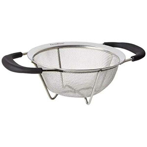 ExcelSteel �v���i���̃w�r�[�Q�[�W���b�V���U���ASantopreme �n���h���t���A6-1/2 �C���` ExcelSteel Professional Quality Heavy Gauge Mesh Colander With Santopreme Handles, 6-1/2-Inch