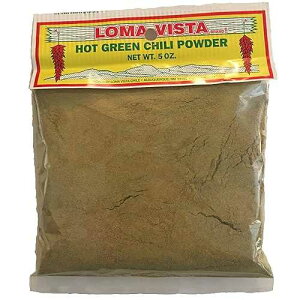 Loma Vista Hot Hatch �O���[���`���p�E�_�[�A5�I���X BVYY Loma Vista Hot Hatch Green Chili Powder, 5 Ounces
