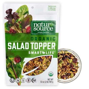 naturSource Organic Salad Topper - Salad Toppings, Salad Mix, Salad Toppers Seeds and Cranberries, Crunchy, Mixed Seeds for Salad, Oatmeal or Yogurt, Natural, Gluten Free, Organic - 32 Oz (2 Lb)