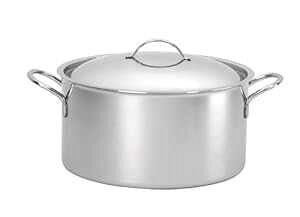 De Buyer Professional 20 cm Stainless Steel Priority Stewpan with Two Handles and Lid 3694.20