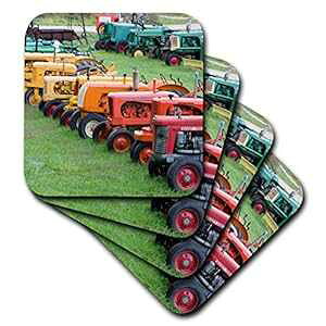 3dRose CST_95058_3 o[gBA}`FX^[ AeB[N t@[ gN^[ US46 WBI0005 Walter Bibikow Z~bN ^C R[X^[A4 Zbg 3dRose CST_95058_3 Vermont, Manchester Farm Tractor US46 WB